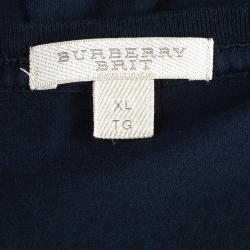 Pre Owned تيشيرت بربري بريت مخطط للرجال XL