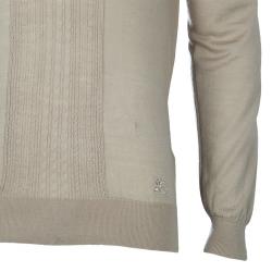 Pre Owned Burberry Men's Beige Merino Wool Pullover M