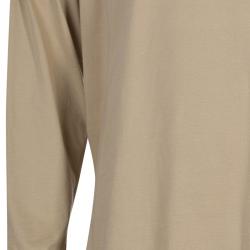 Pre Owned Burberry Men's Beige Novacheck Detail T-Shirt XL