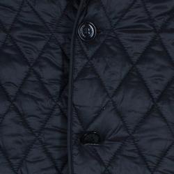 Pre Owned Burberry Men's Black Diamond Quilted Jacket L