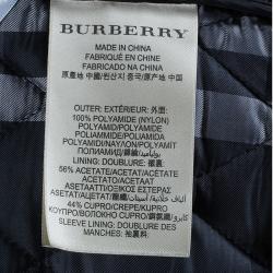 Pre Owned Burberry Men's Black Diamond Quilted Jacket L