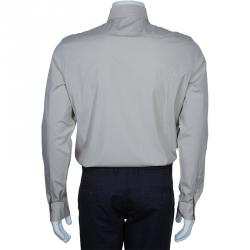 Pre Owned قميص بربري بيج رجالي L