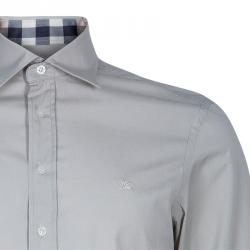 Pre Owned قميص بربري بيج رجالي L