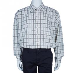Burberry Men's Check Cotton Shirt XXL