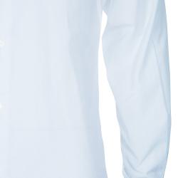 Pre Owned قميص بربري أبيض مفصل رجالي M