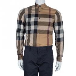 Burberry Men's Novacheck Button Down Shirt S