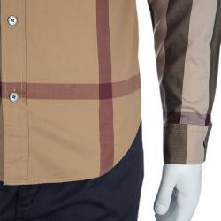 Burberry Men's Novacheck Button Down Shirt S