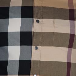 Burberry Men's Novacheck Button Down Shirt S