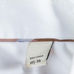 Pre Owned قميص بربري أبيض بأكمام طويلة M