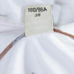 Pre Owned قميص بربري أبيض بأكمام طويلة M