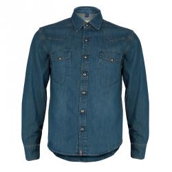 Burberry Indigo Denim Long Sleeve Buttondown Shirt M