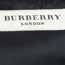 Pre Owned Burberry Black Wool Mansell Blazer M