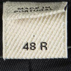 Pre Owned Burberry Black Wool Mansell Blazer M