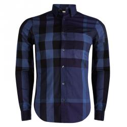 Burberry Brit Checked Shirt in Black for Men
