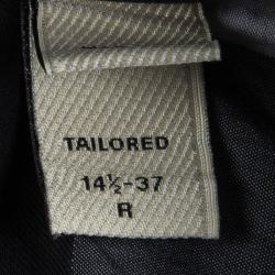 مملوكة مسبقًا Burberry London Grey Checked Cotton Long Sleeve Button Front Shirt S