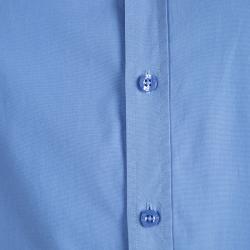 Burberry Brit Blue Cotton Novacheck Detail Button Front Shirt M
