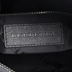 Pre Owned Burberry Black Nylon and Leather Newburg Laptop Briefcase