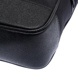 Pre Owned Burberry Black Nylon and Leather Newburg Laptop Briefcase