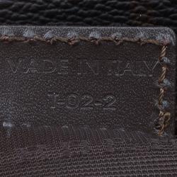 Burberry Brown Smoked Check PVC Document Case