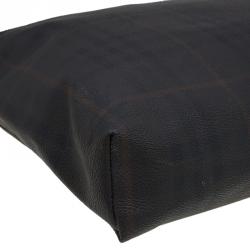 Burberry Brown Smoked Check PVC Document Case