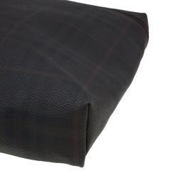 Burberry Brown Smoked Check PVC Document Case