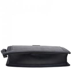 Burberry Black Textured Leather Pouch