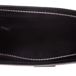 Burberry Black Textured Leather Pouch