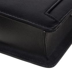 Burberry Black Textured Leather Pouch
