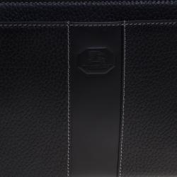 Burberry Black Grain Leather Pouch