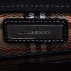 Burberry Black Grain Leather Pouch