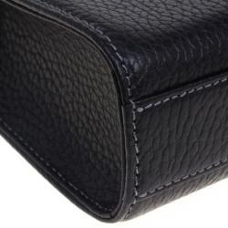 Burberry Black Grain Leather Pouch