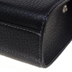 Burberry Black Grain Leather Pouch