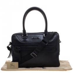 Burberry Black Leather Briefcase