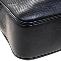 Burberry Black Leather Briefcase