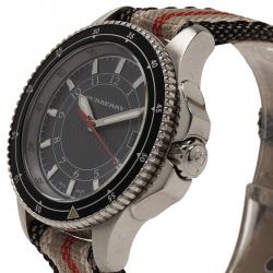 مملوكة مسبقًا ساعة يد رجالية بربري BU7600 ستانلس ستيل رمادي 44مم