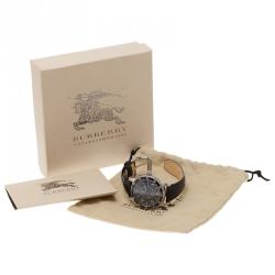 Burberry Black Stainless Steel The Utilitarian GMT Men's Wristwatch 42MM