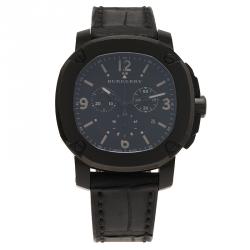 Burberry Black Stainless Steel The Britain Men's Wristwatch 47MM