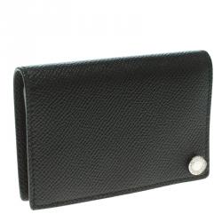 Bvlgari Black Leather Card Holder