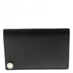 Bvlgari Black Leather Card Holder