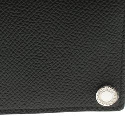Bvlgari Black Leather Card Holder