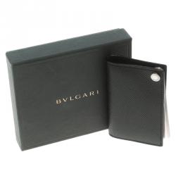 Bvlgari Black Leather Card Holder