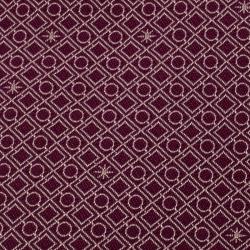 Bvlgari Purple Silk Euclidea Pattern Seven Fold Tie