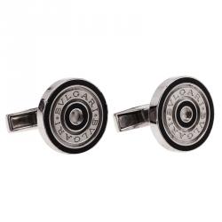 Pre Owned Bvlgari Silver Men's Cufflinks