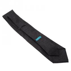 Bvlgari Dark Grey Silk Tie
