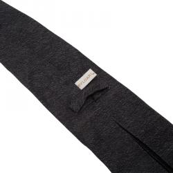 Bvlgari Dark Grey Silk Tie