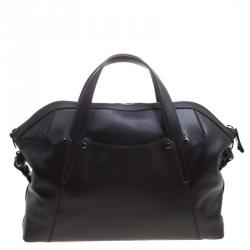 Bvlgari Dark Brown Leather Briefcase