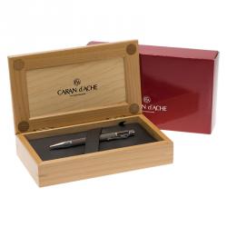 Caran D'Ache Black Silver-Plated BallPoint