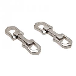 Pre Owned Cartier Silver Pasha Cufflinks