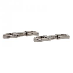 Pre Owned Cartier Silver Pasha Cufflinks