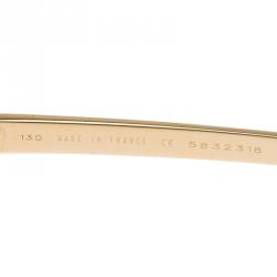 Pre Owned Cartier Edition Santos - Dumont Gold Finish Santos De Cartier Aviators